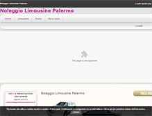 Tablet Screenshot of noleggiolimousinepalermo.it